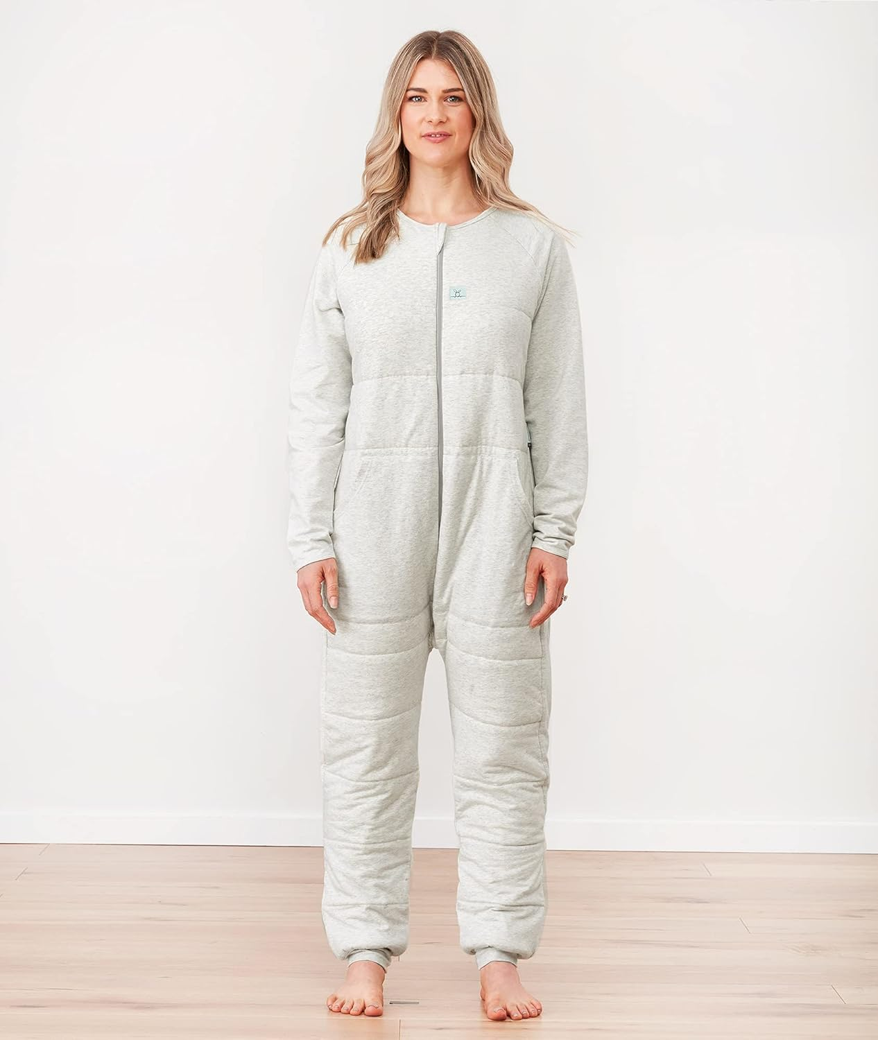 Ergopouch Organic Cotton Sleep Onesie, 2.5 TOG, Adult Size 10-12, Grey Marle image number 6