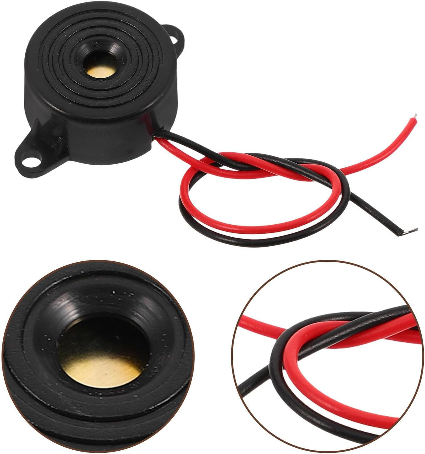 15PCS High Decibel Active Piezoelectric Buzzer -24V Electronic Alarm Buzzer Continuous Safety Alert for Physics Circuits Car Warning Systems