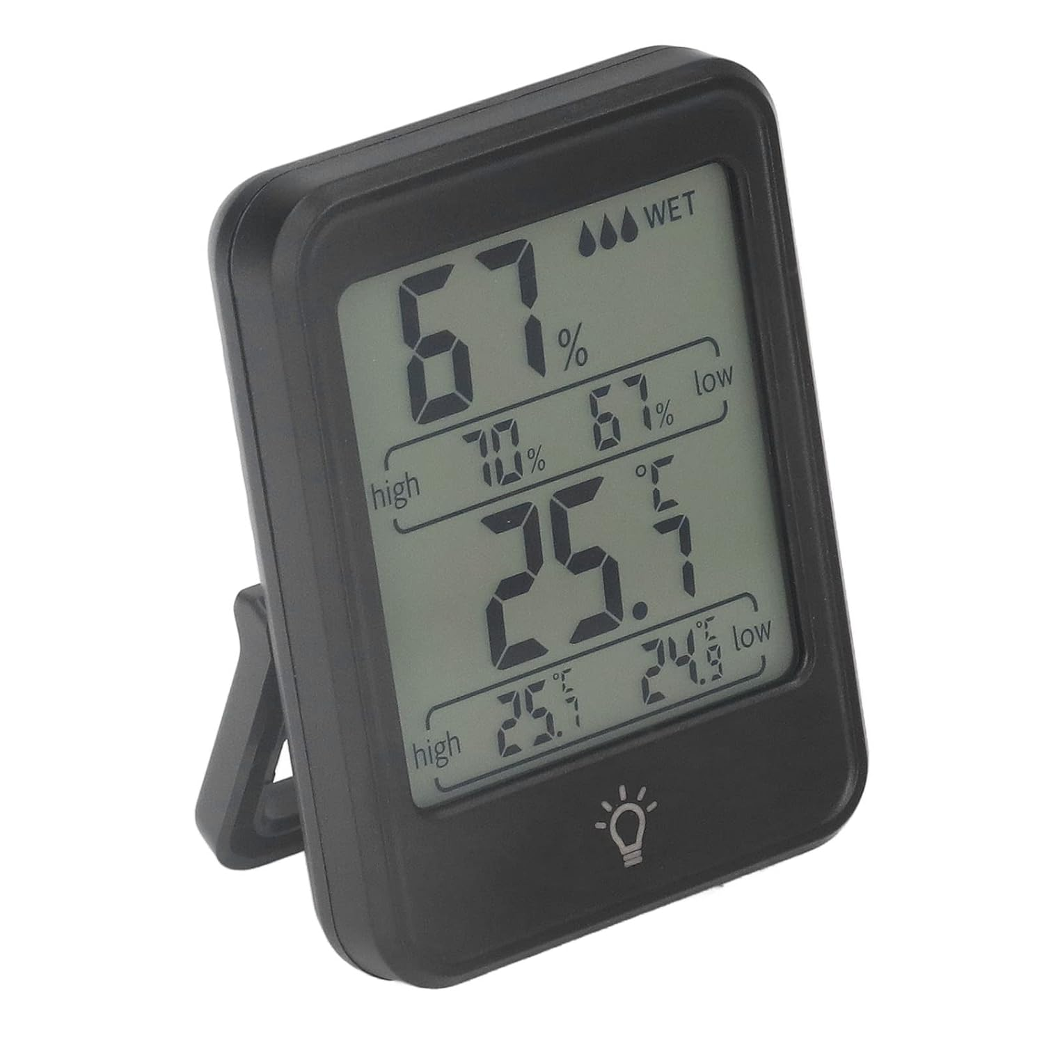 Zerodis Digital Thermometer and Hygrometer, Clear LCD Screen, HIGH Accuracy, Cartoon FACE Indicator, Wide Application, Easy to USE, Suitable for Many Places, Such as Indoor, Outdoor, image number 6