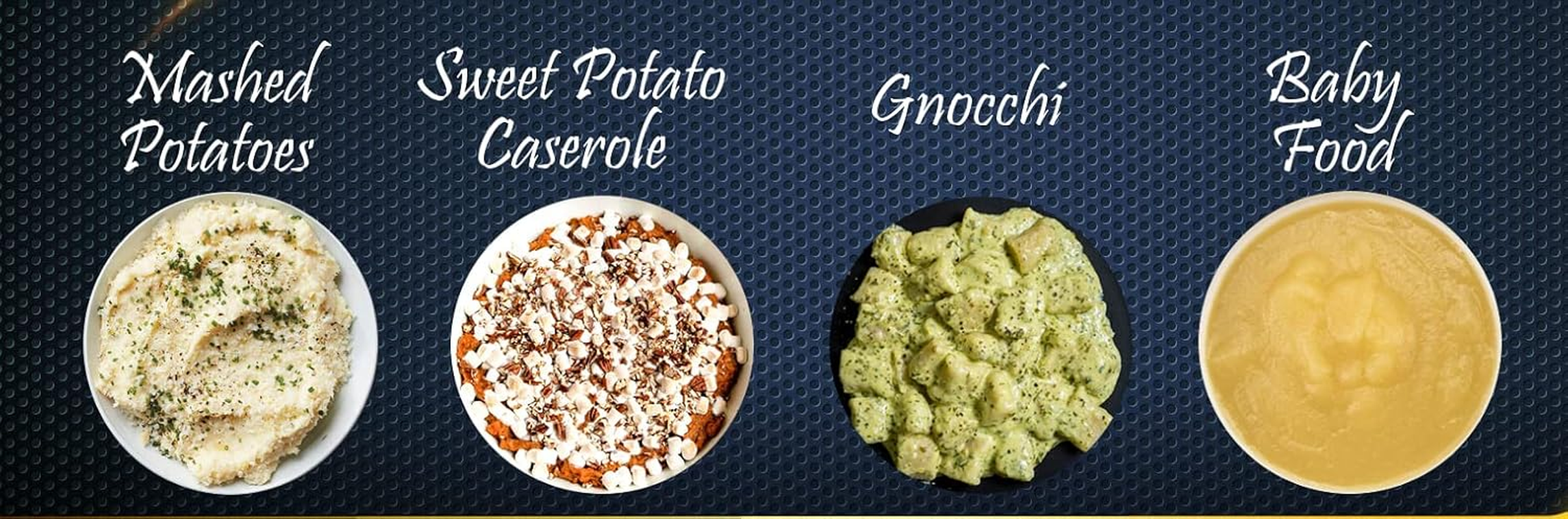 Vita Saggia Stainless Steel Potato Ricer and Masher, Heavy Duty, Premium Grade, Large Capacity, Vegetable Ricer and Fruit Ricer, Great for Purees, Fruit Juicer, Baby Food Press Squeezer Too (Black) image number 1