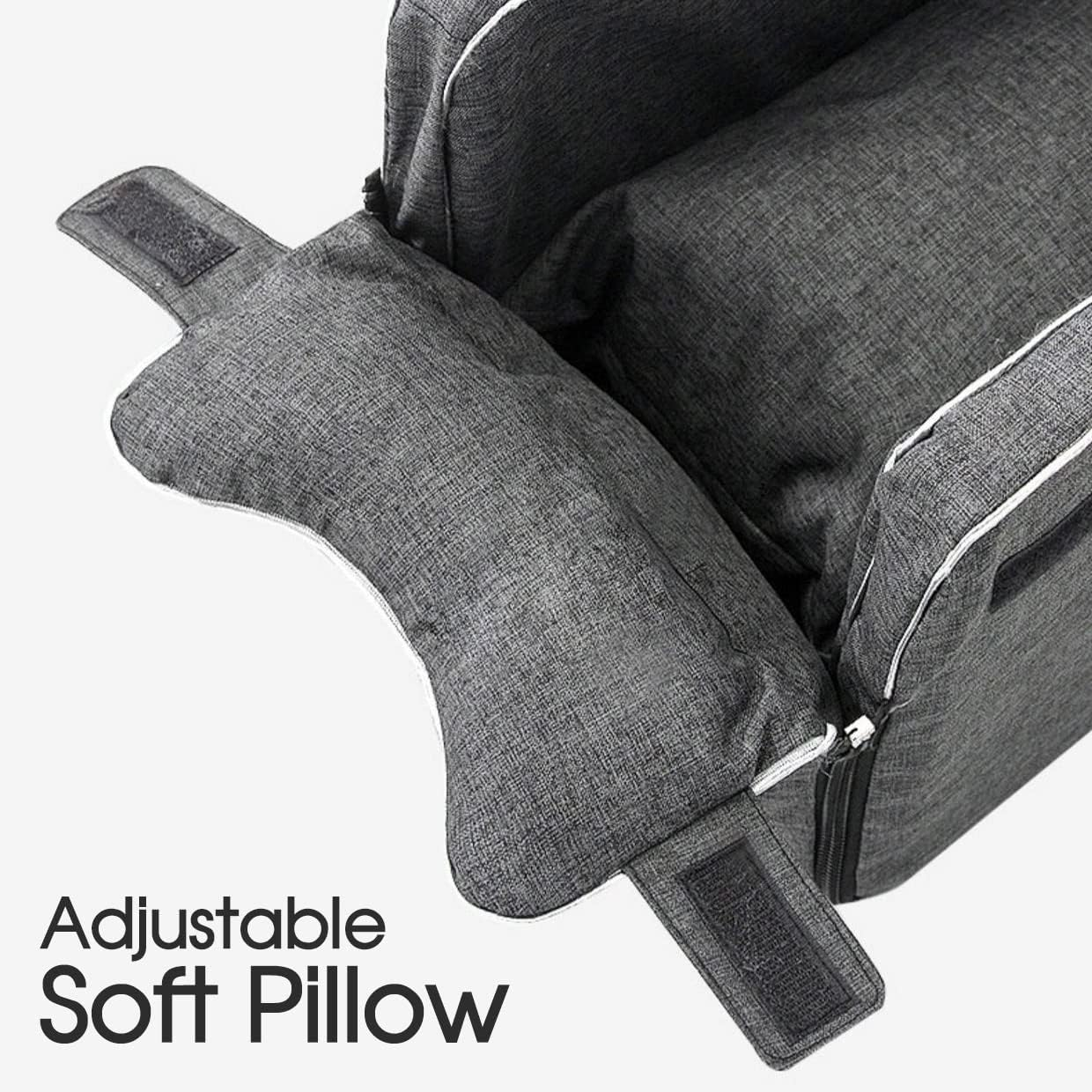 LEDON Car Pet Seat Auto Seat Center Console Dog Cat Nest Pad Removable Pet Carrier Comfortable Travel Carrier for Small Dogs, Cats, Puppies image number 3