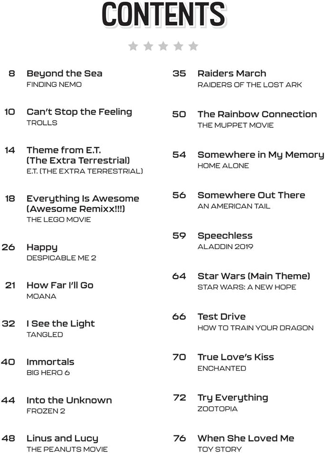 Hal Leonard Easy Piano Movie Songs Book for Kids image number 3