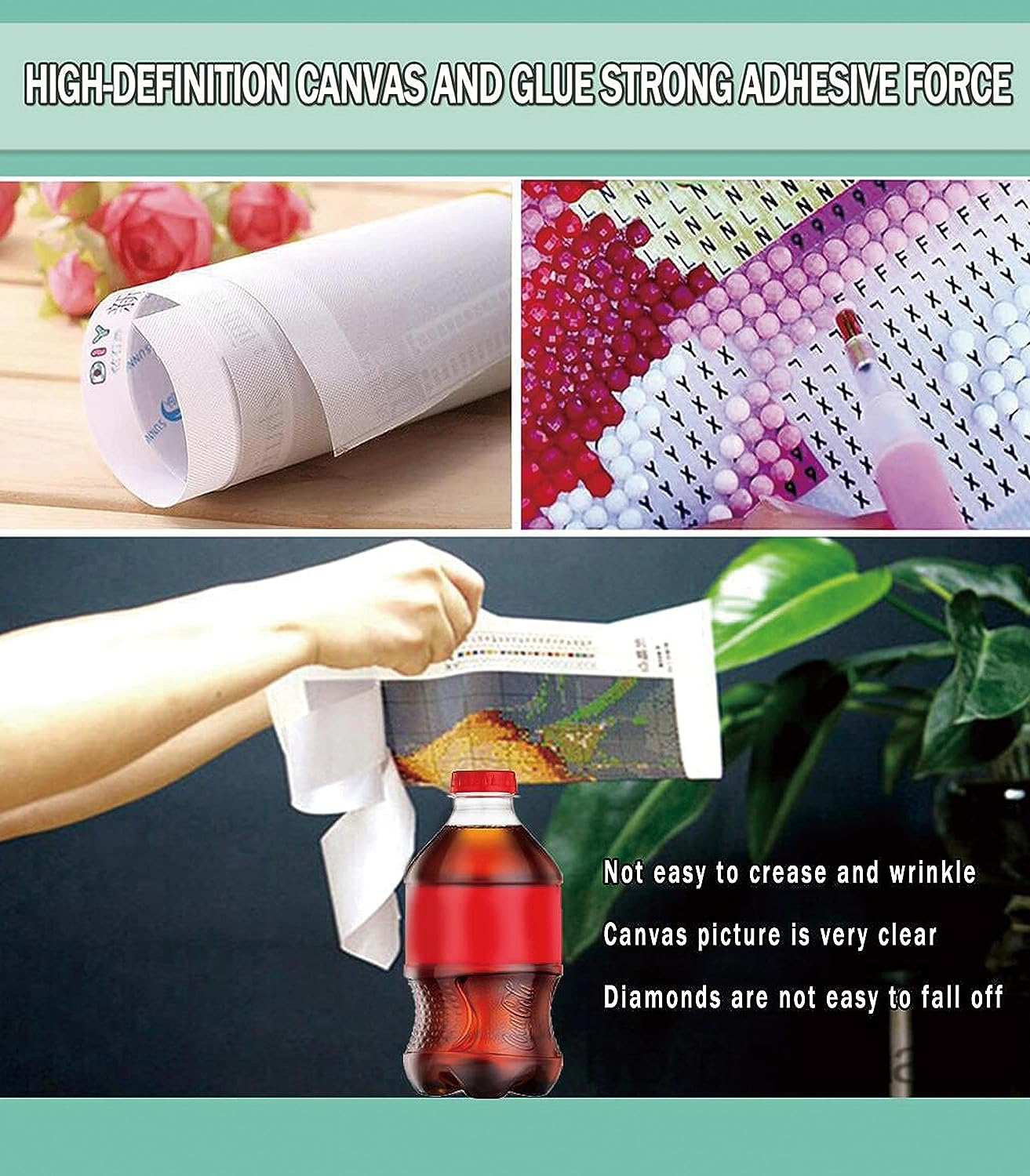 CAMOYAI Halloween Diamond Painting for Adults - Horror Jack 5D DIY Full round Drill Diamond Art Kits, HD Canvas Painting Craft Gem Art for Home Wall Decor and Gifts 12 X 16 Inch image number 5