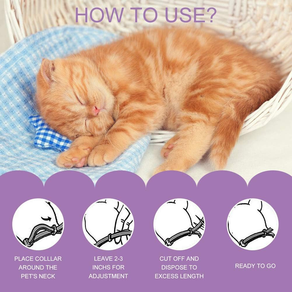 Toulifly Calming Collar, Cat Collar for Calming Anxiety and Aggression, Pheromones for Cats and Cats, Relieves Anxiety, Constant Calming -2 Pack image number 1