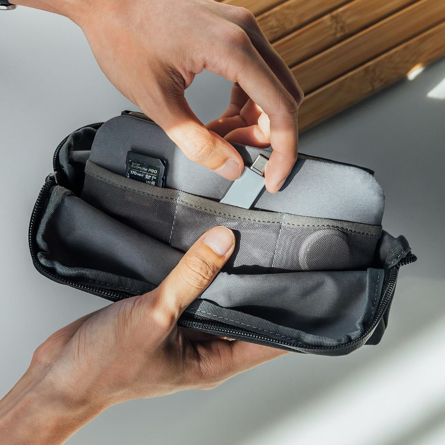 Desk Pouch - Black image number 5