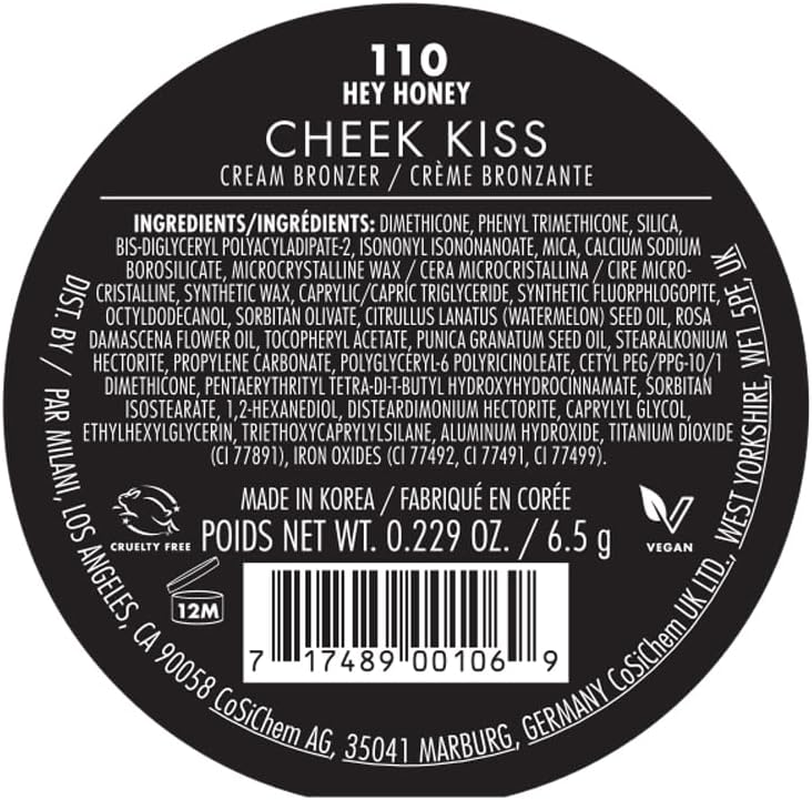 Milani Cheek Kiss Cream Bronzer-110 Hey Honey image number 5