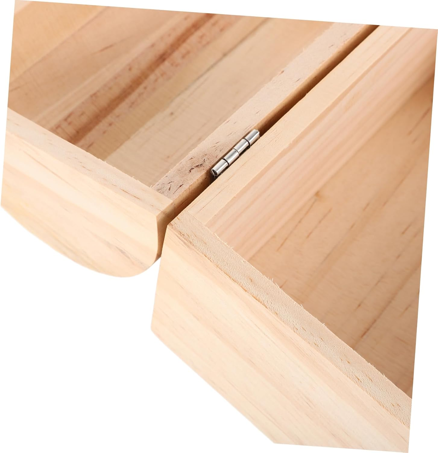 KALLORY Wooden Box Unfinished Diy Craft Storage Case for Jewelry Keepsakes for Photography and Hobby Projects Natural Material image number 6