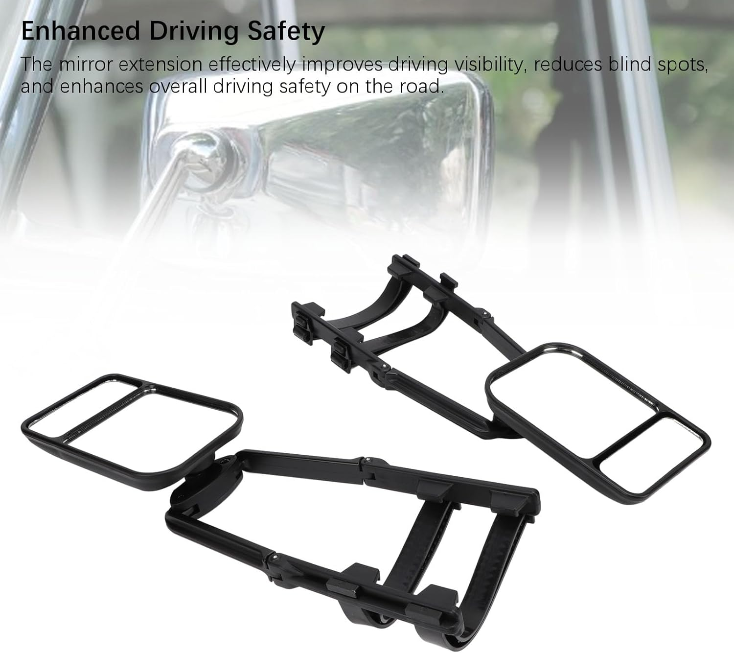 Towing Mirror Extension, P Towing Mirror Extension L Right 360 Degree Enhanced Clamp/Holder on Rearview Side Extender for Car Tra Truck RV