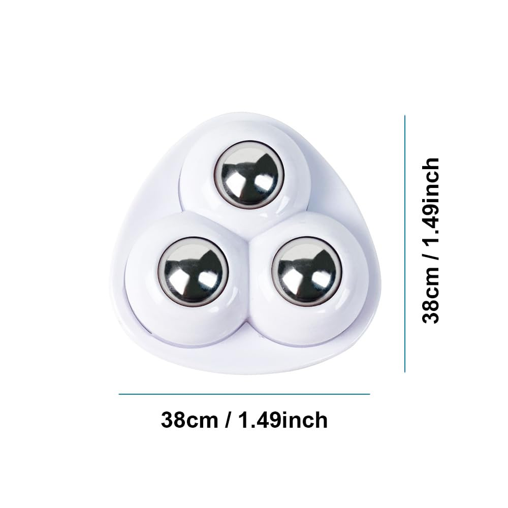 Mini Swivel Casters Wheels 20Pcs, 360 Degree Rotating Casters, Furniture Castors Self-Adhesive with 3 Steel Balls