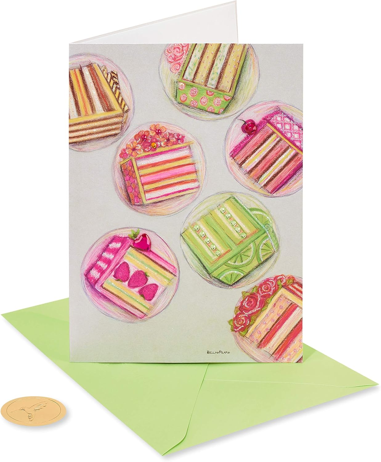 Papyrus Birthday Cards - Designed by Bella Pilar, Cake and Candles (2-Count) image number 3