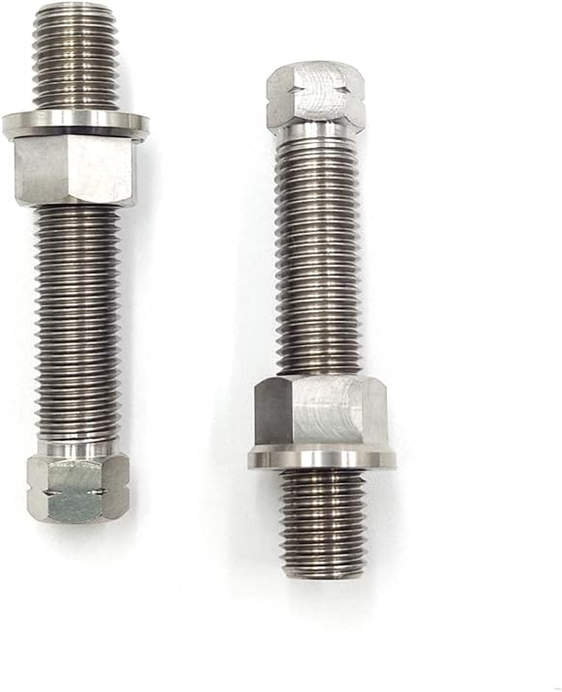 Motorcycle Titanium Alloy Chain Adjuster Bolt 1 Pair M8*1.25 Motocross for CRF WRF YZF KXF RMZ Dirt Bike (M8 Natual) image number 4