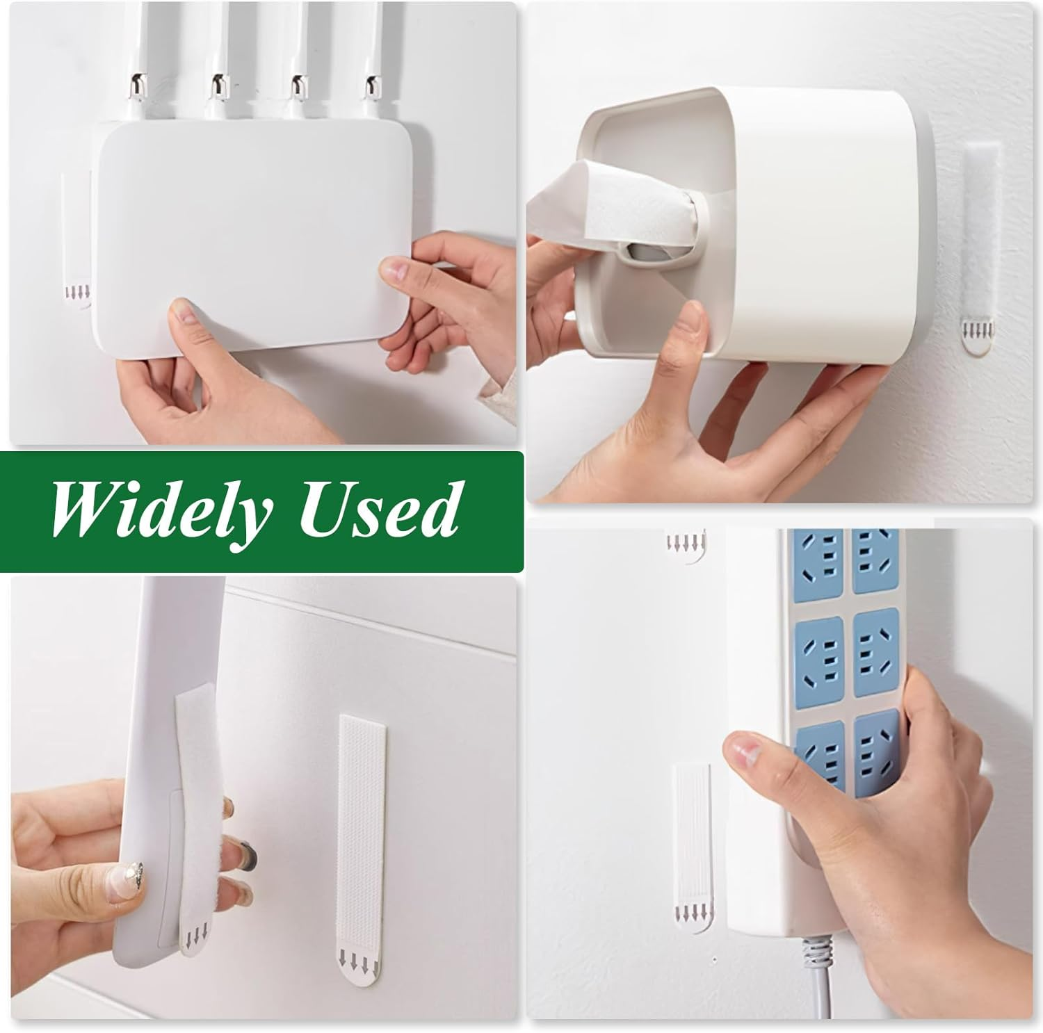 36 Pairs Picture Hanging Strips Heavy Duty, Hook and Loop Adhesive Tape Removable & Damage Free, Double Side No Nail Photo Frame Stickers for Wall Decorations on Wall (16 X 70 Mm) image number 4