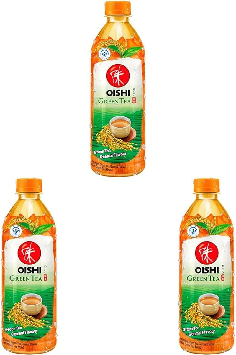 Oishi Genmai Green Tea 500Ml (Pack of 3) image number 1