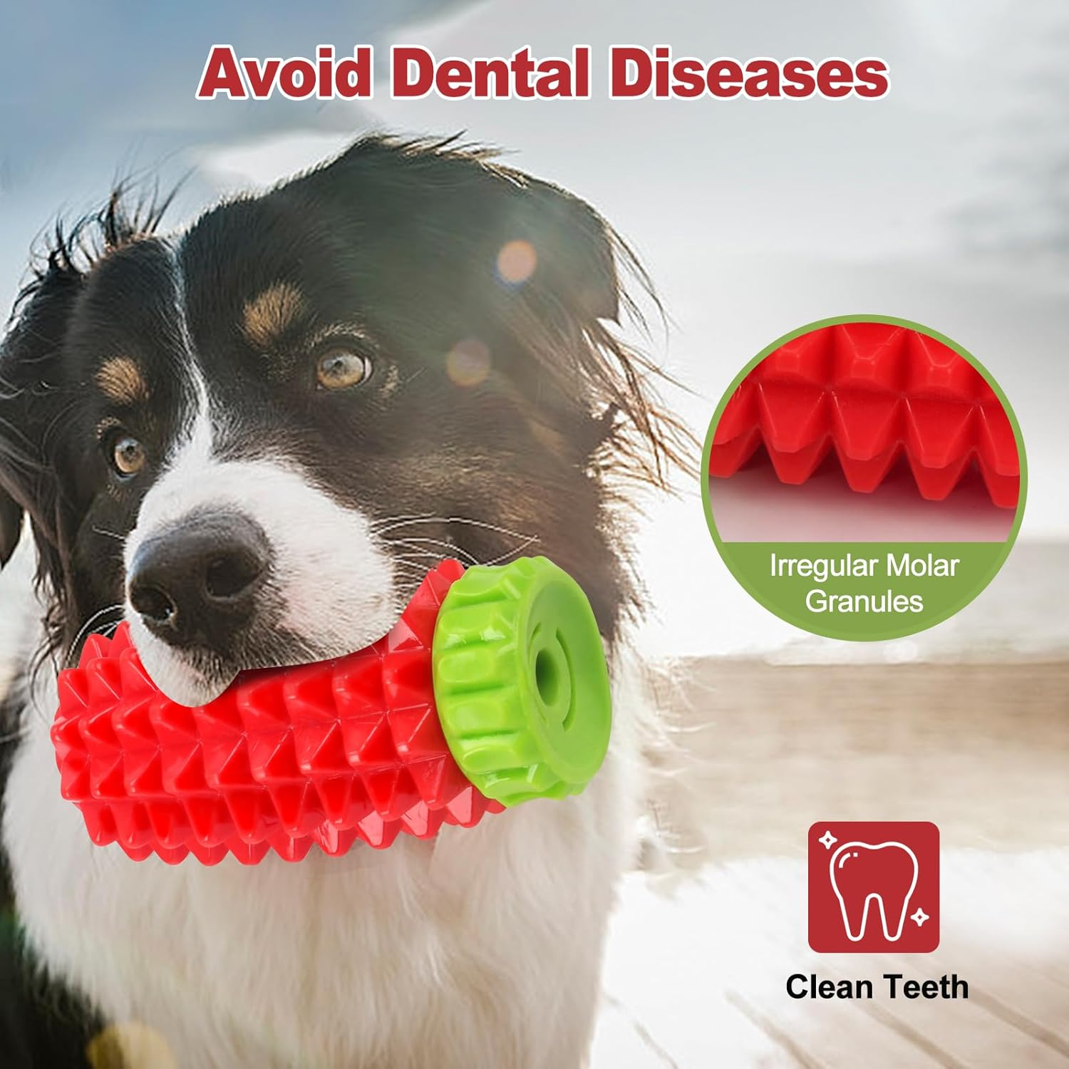 Joyfia Dog Interactive Chew Toy, Food & Treat Dispensing, Fun to Chew, Chase & Fetch, IQ Mental Stimulation & Enrichment, Boredom Buster for Small Medium & Large Breeds, Rubber Teething Dog Toys image number 3