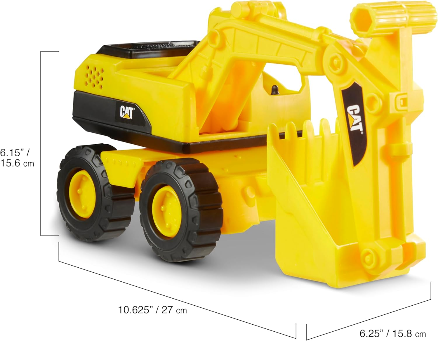 Cattoysofficial Excavator Construction Vehicle, Yellow image number 3