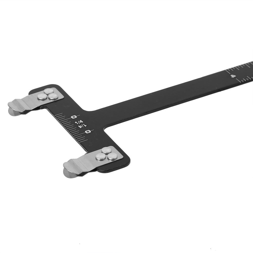 Archery Bow Square T Shape Bow Square Ruler Bowstring Measurement Tool for Recurve & Compound Bow, Aluminium Alloy Precise Scale, Small Adjustment, Bow Turning Kit for Every image number 6