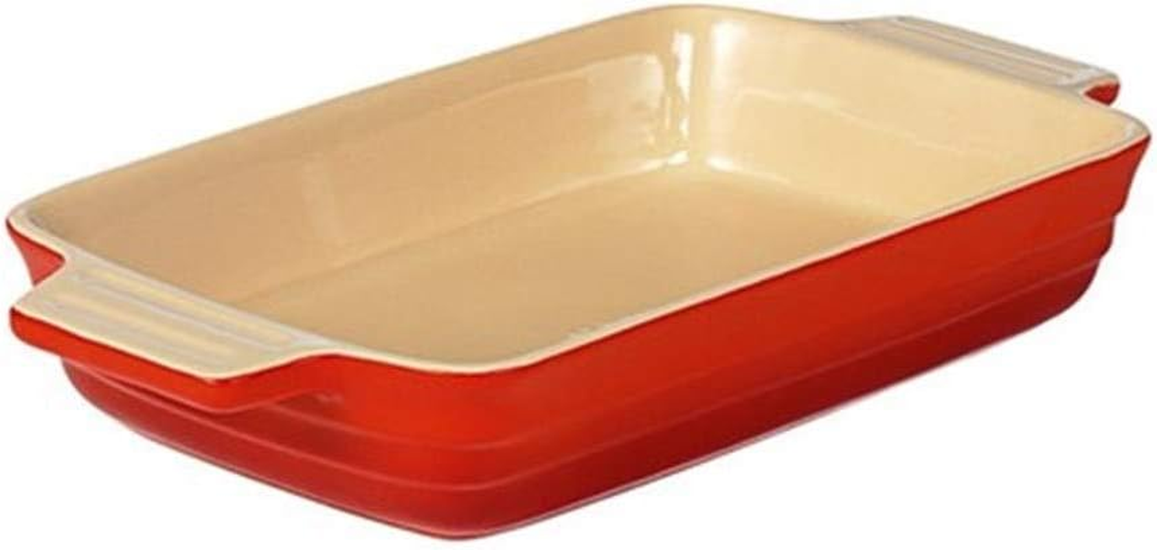 Chasseur La Cuisson Rectangular Dish, 26 Cm Size, Red