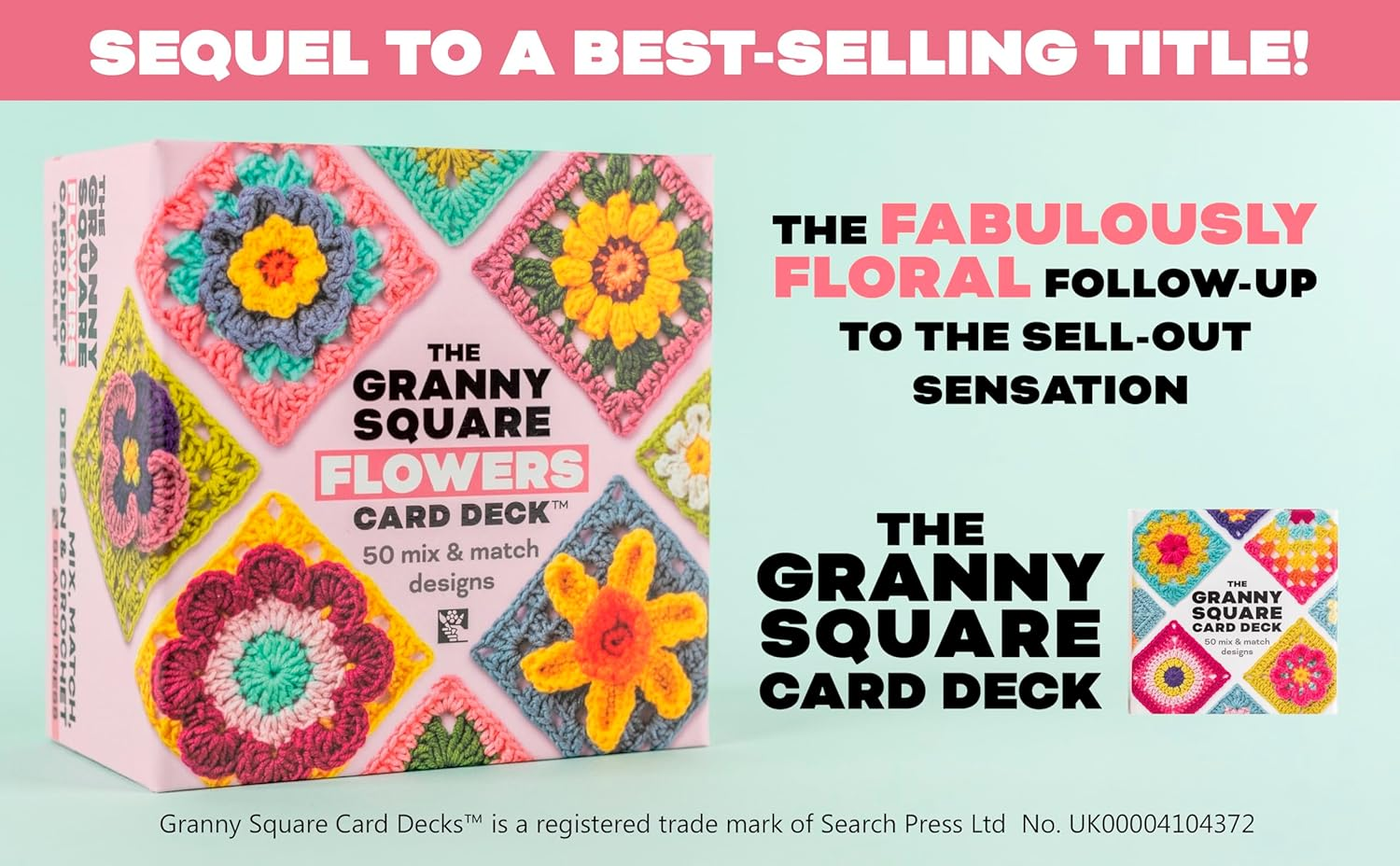 The Granny Square Flowers Card Deck: 50 Mix and Match Designs image number 3