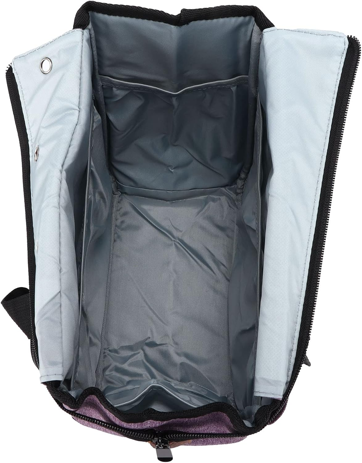 Portable Knitting Bag Organiser - Oxford Cloth Yarn Storage Tote with Multiple Compartments for Crochet Hooks & Needles (Purple) image number 4