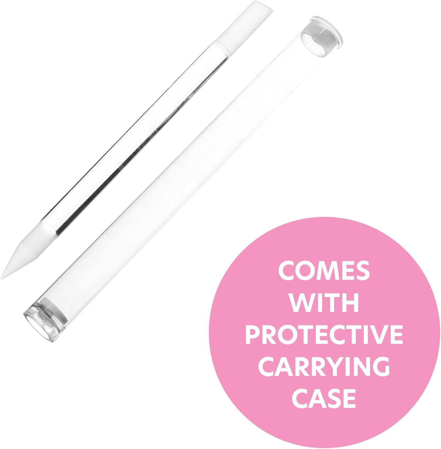 BONA FIDE BEAUTY Glass Cuticle Pusher - Dual Ended Manicure Stick - Premium Czech Tools image number 4