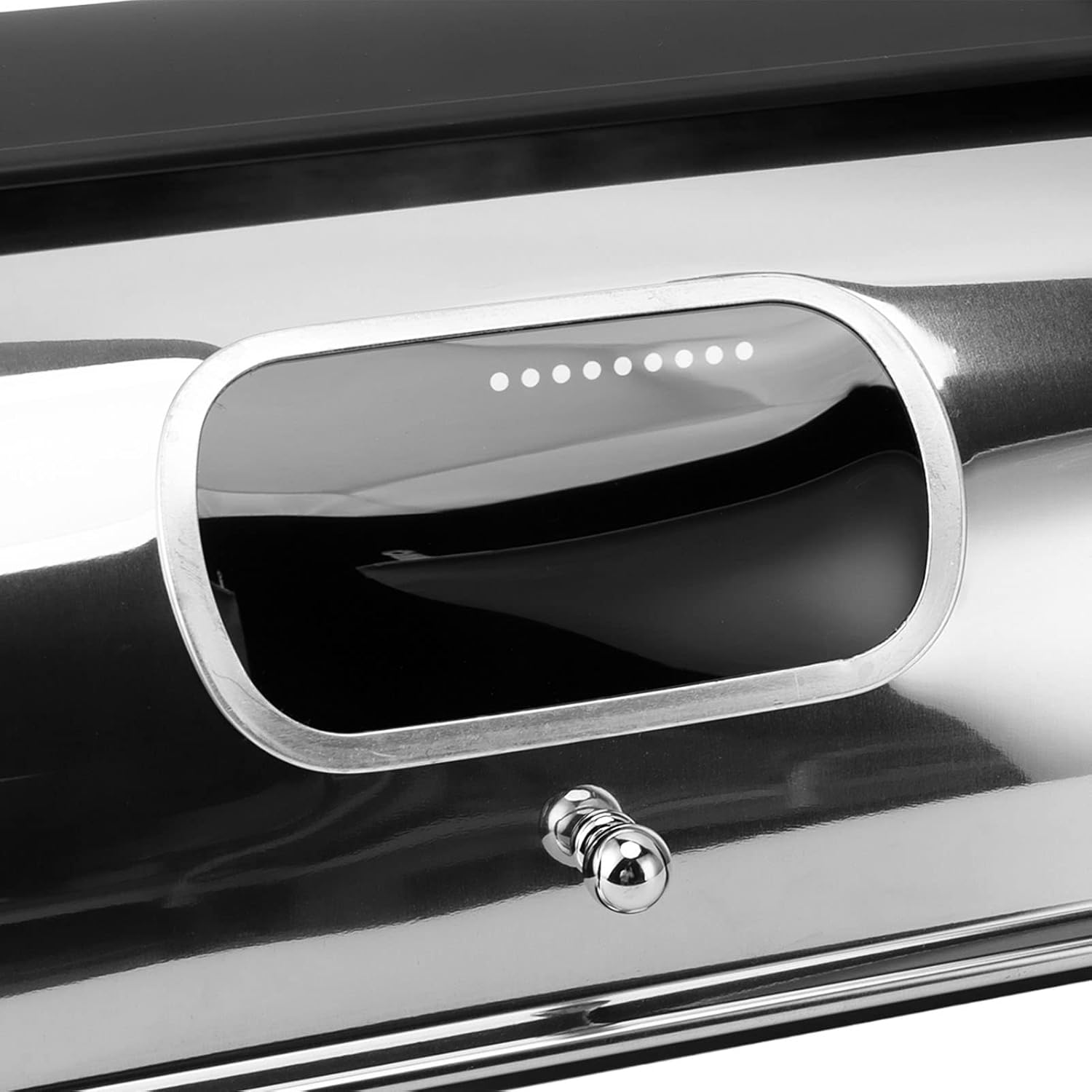 Metal Bread Box for Kitchen Countertop, Bread Box Storage Bin with Small Window, 13.6 X 9.1X 5.7In Iron Bread Storage Container with Roll up Top Lid, for Homemade Cake Buns (Black) image number 5