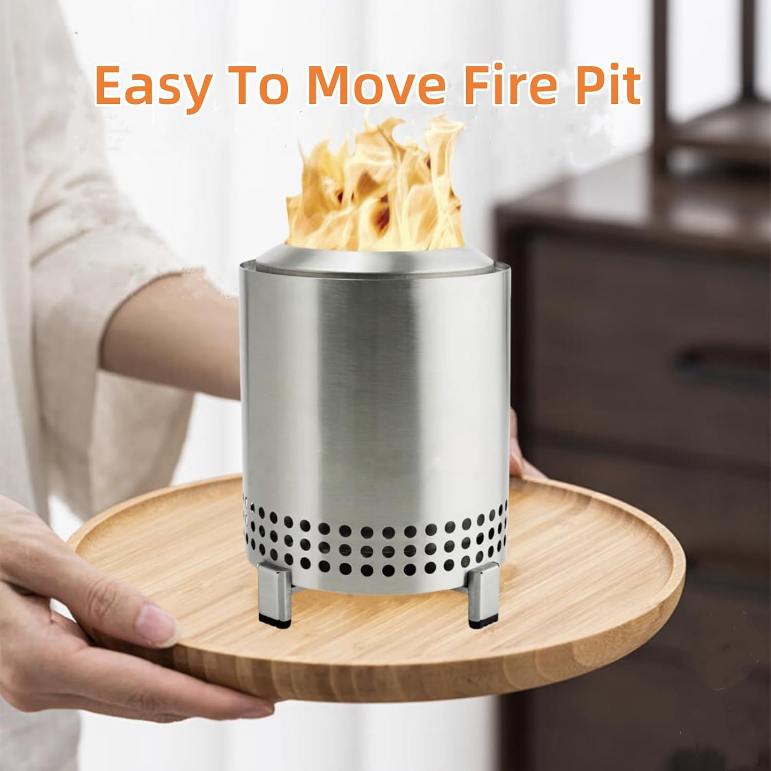 Heat Resistant Mat Fireproof Bamboo Solo Stove Accessories, Tabletop Fire Pit Mat for Solo Stove Mesa & Mesa XL, Protect Countertop and Table (2 Pack) image number 6