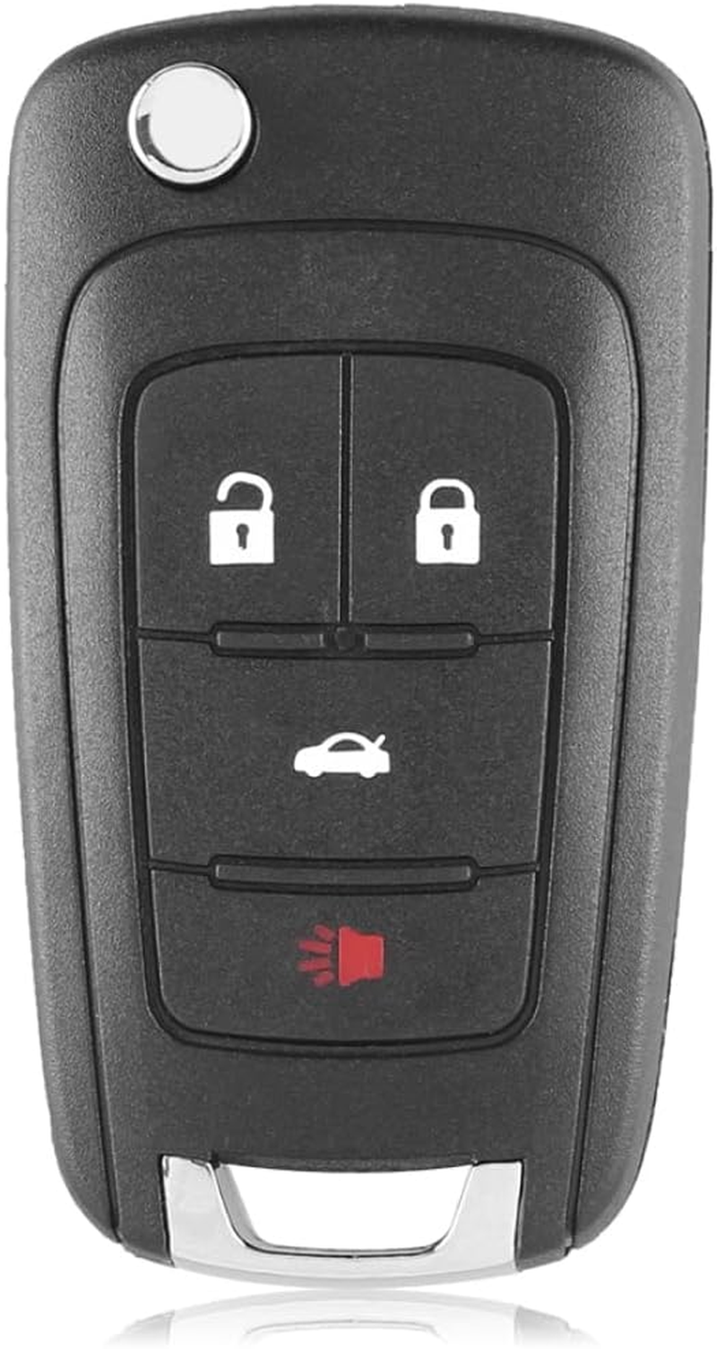 Flip Car Key Shell for Holden Commodore VF 2013-2016 Case Blank Enclosure Fob Direct Replacement 4B 4 Button Unlock Lock Trunk Alarm Uncut image number 2