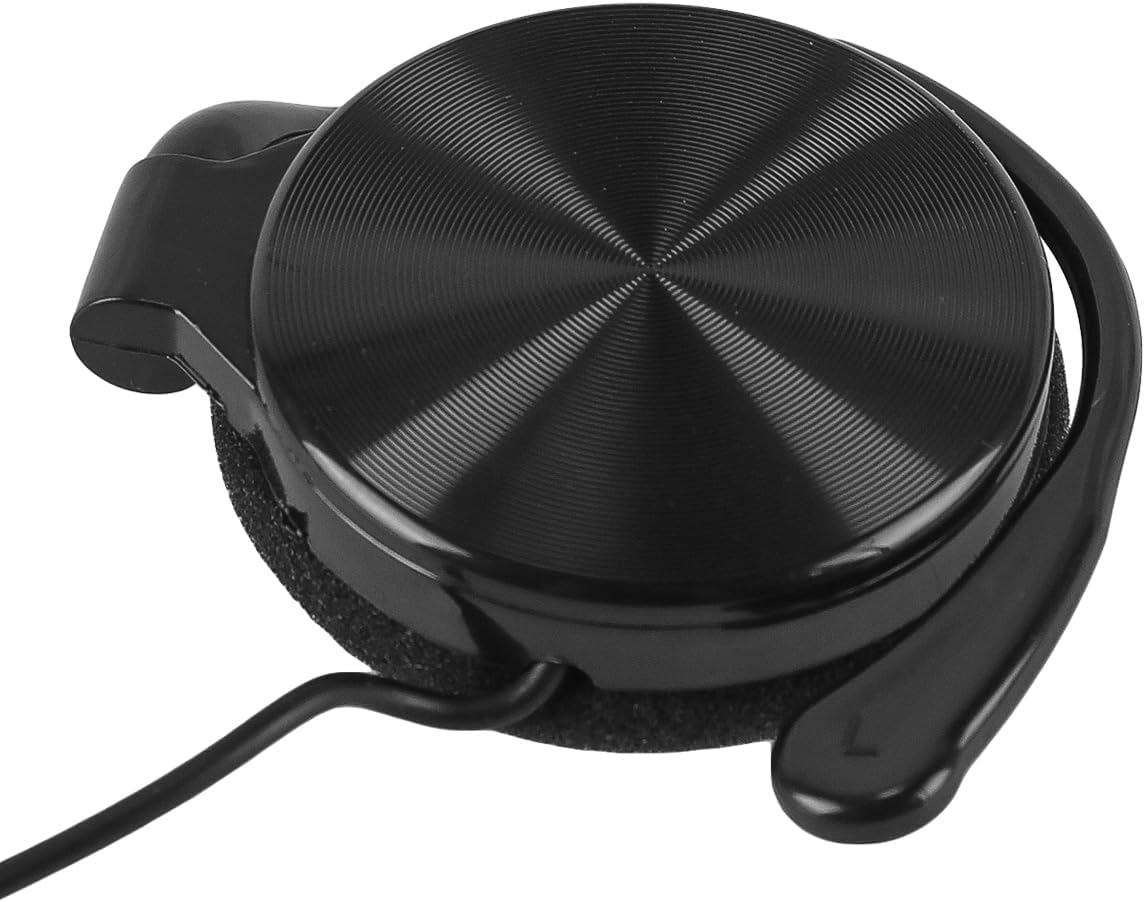 Laroal Wired Clip on Ear Headphones,Portable On-Ear Headphones with Microphone and Call Controller for Desktop Computer (3.5Mm Dual Interface) image number 3