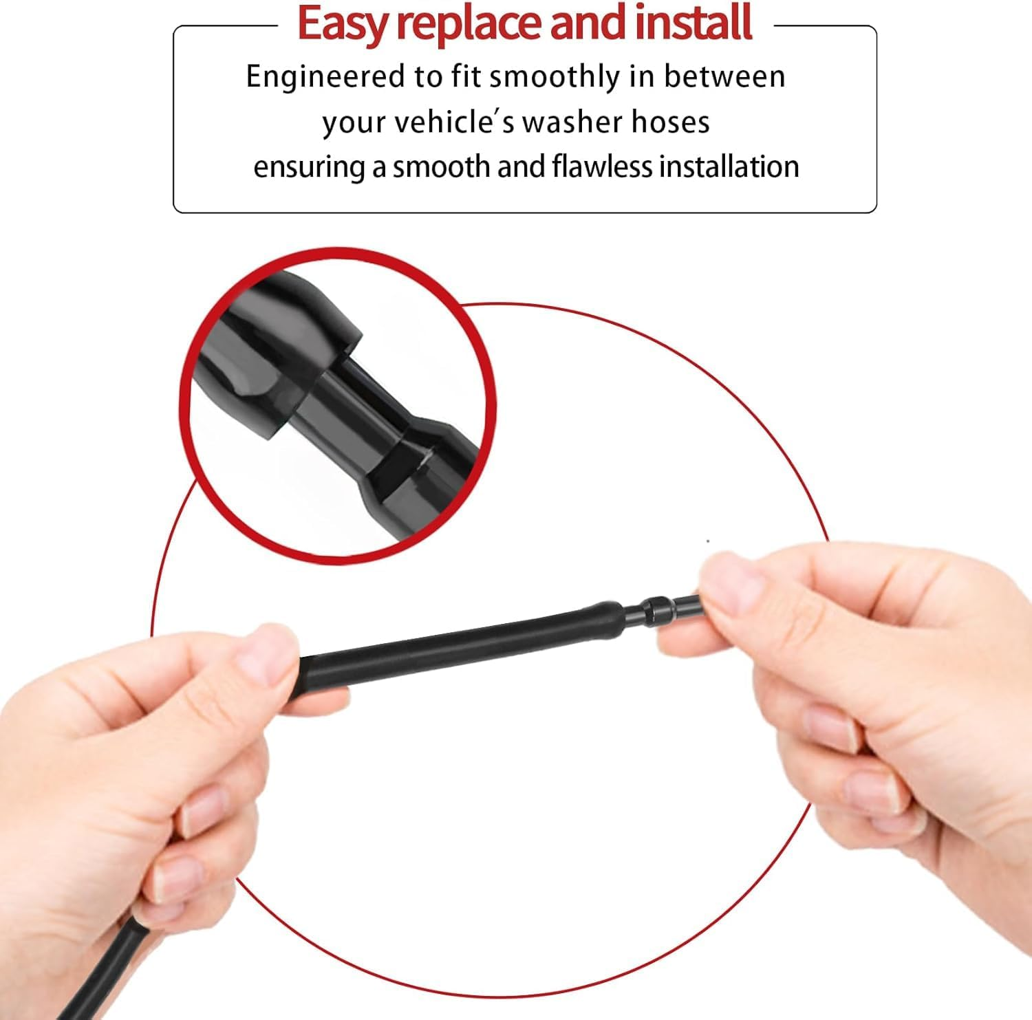 Windshield Washer Hose Connector Kit 60-Piece - Universal 16Mm (5/8 Inch) 3-Way Y, Straight & T-Type Couplers for Car Auto Vehicle Repair, Durable Plastic Fittings image number 2