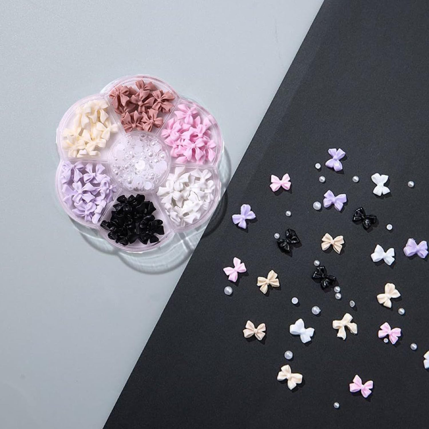 Mtxorvix 3D Bow-Knot Colorful Nail Charms Set - Women'S DIY Nail Art Rhinestones image number 3