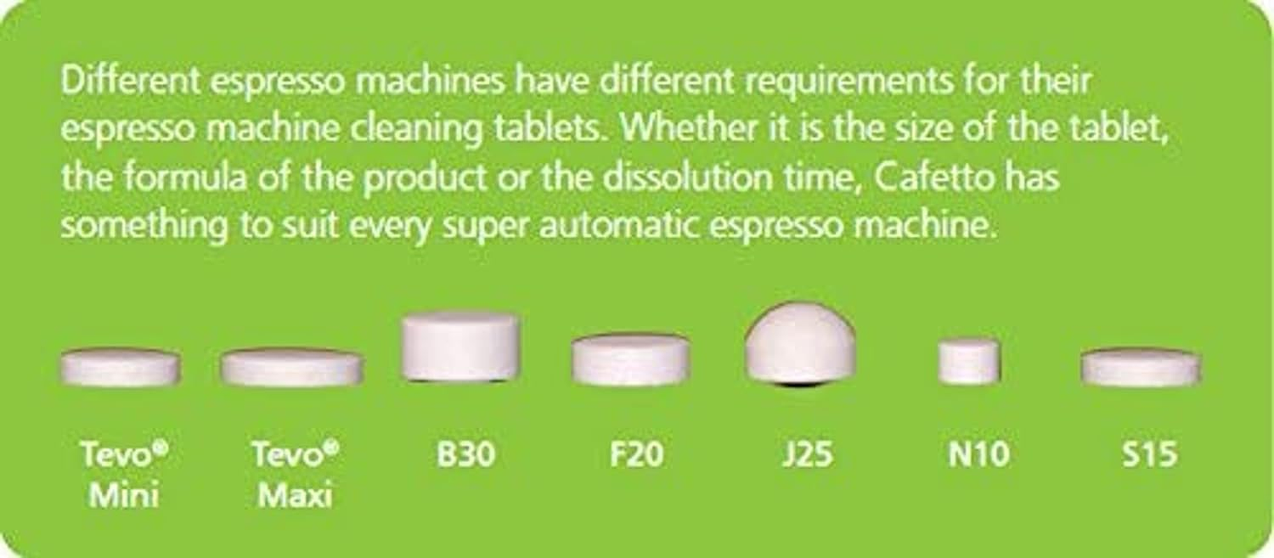 Cafetto J25 Cleaning Tablets 60-Pieces X 2.5 G