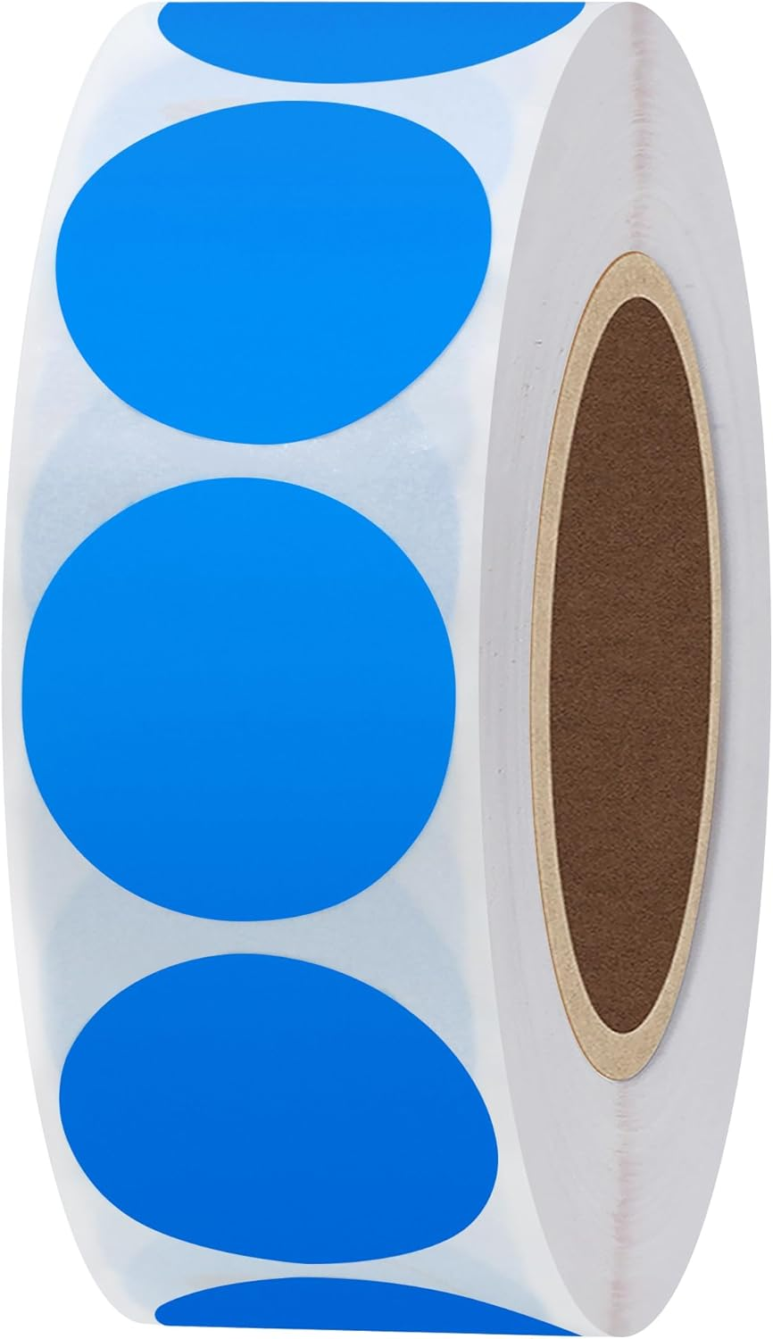 Hybsk Gold Stickers Color Coding Dot Circle Sticker Labels 1 Inch Gold round Stickers 1000 per Roll (Gold)