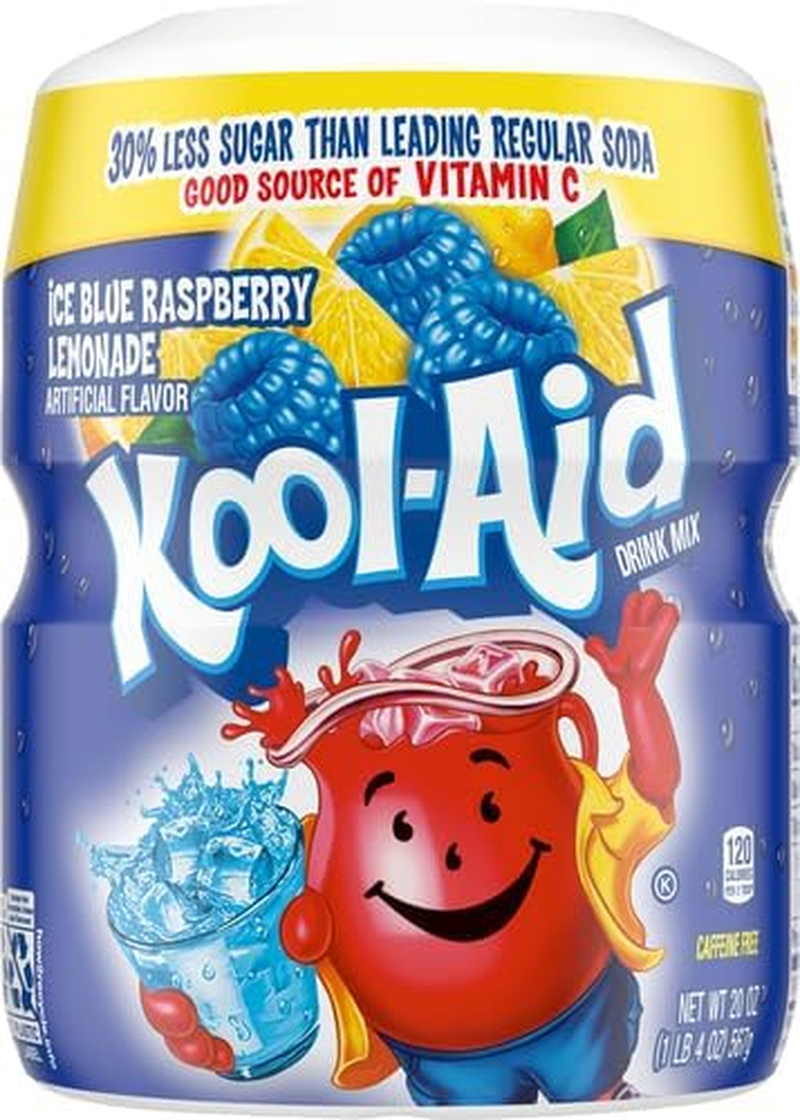 Kool-Aid Caffeine Free Blue Raspberry Lemonade Sweetened Powdered Drink Mix 1 Count 20 Oz Canister image number 6