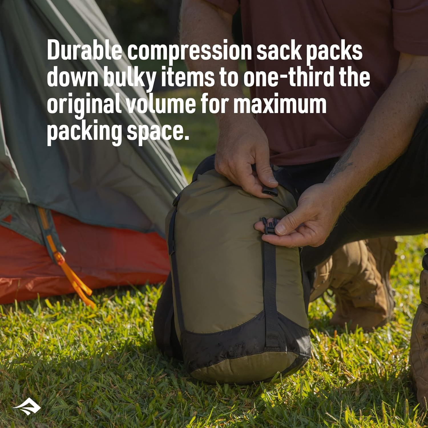 Sea to Summit Lightweight Compression Sack, Surf the Web, 20 Liter Capacity image number 4