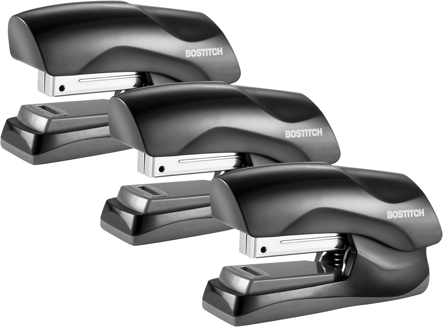 Bostitch Office Heavy Duty 40 Sheet Stapler, Small Stapler Size, Fits into the Palm of Your Hand; Gray