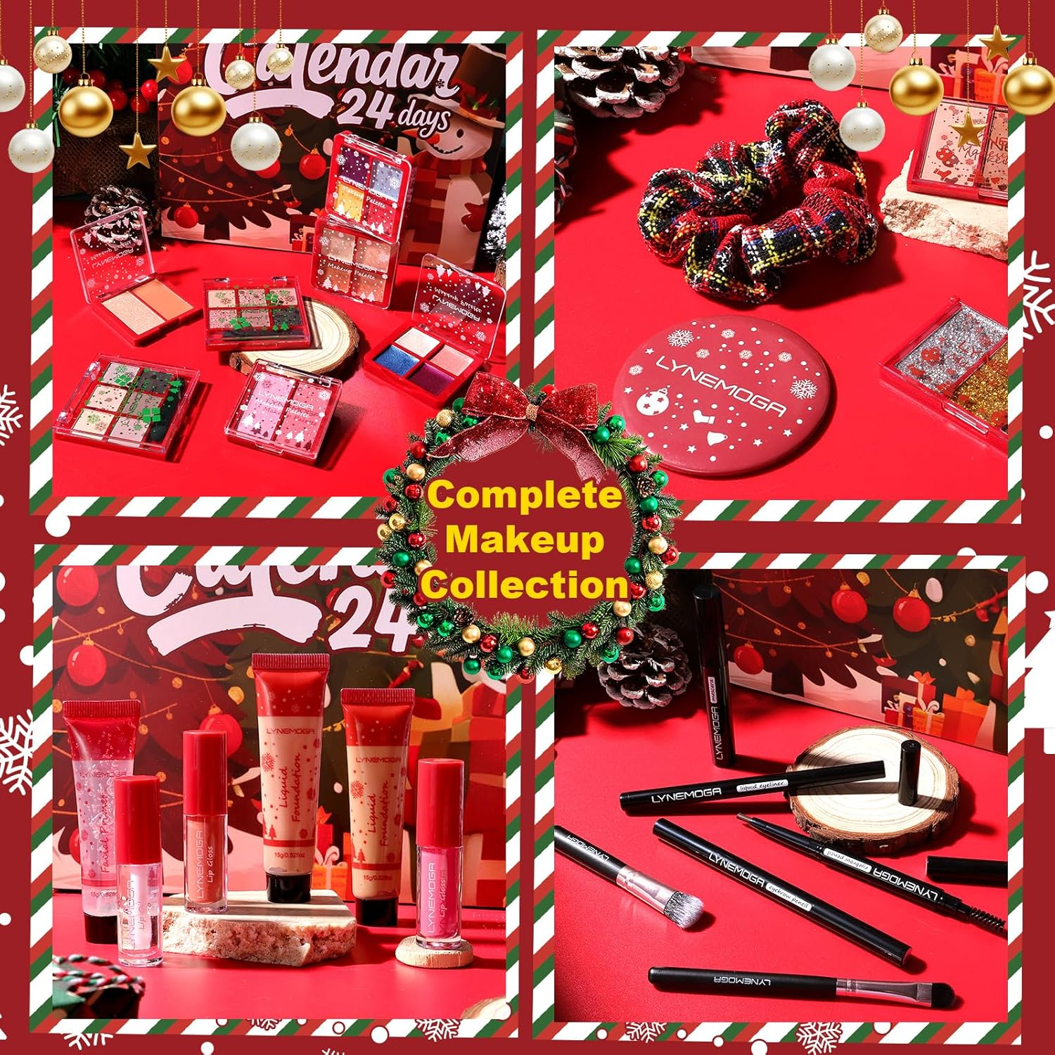 Makeup Advent Calendar 2025 Women Teen Girls,24 Days Christmas Beauty Make up Sets for Party Festival, Advent Beauty Calendar 2025 Cosmetics Holiday Surprise Make up Kits for Women Full Kit image number 6