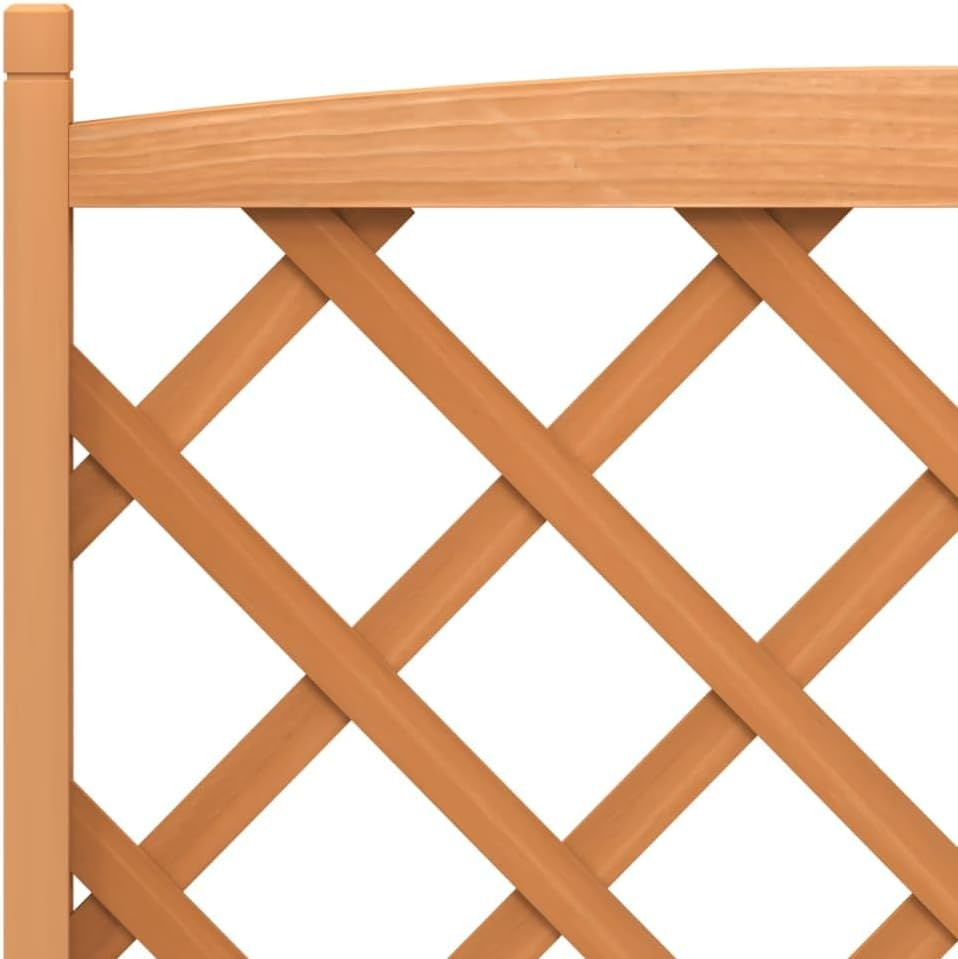 Planter with Trellis Brown Solid Wood Fir image number 3