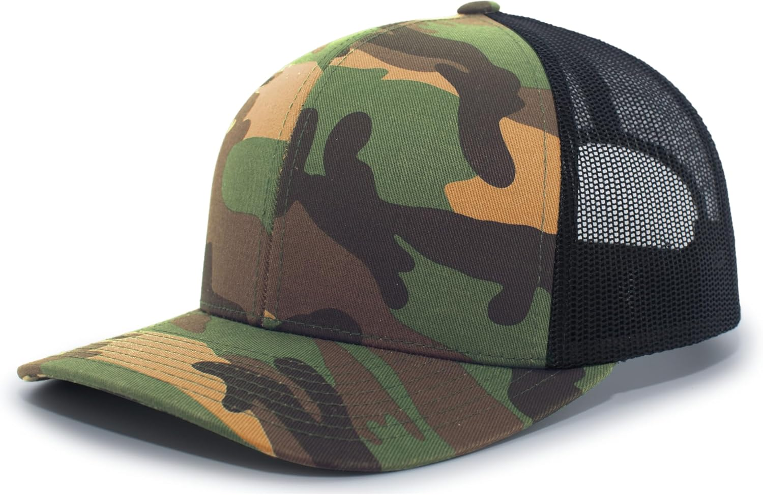 Pacific Headwear Camo Snapback Trucker Cap