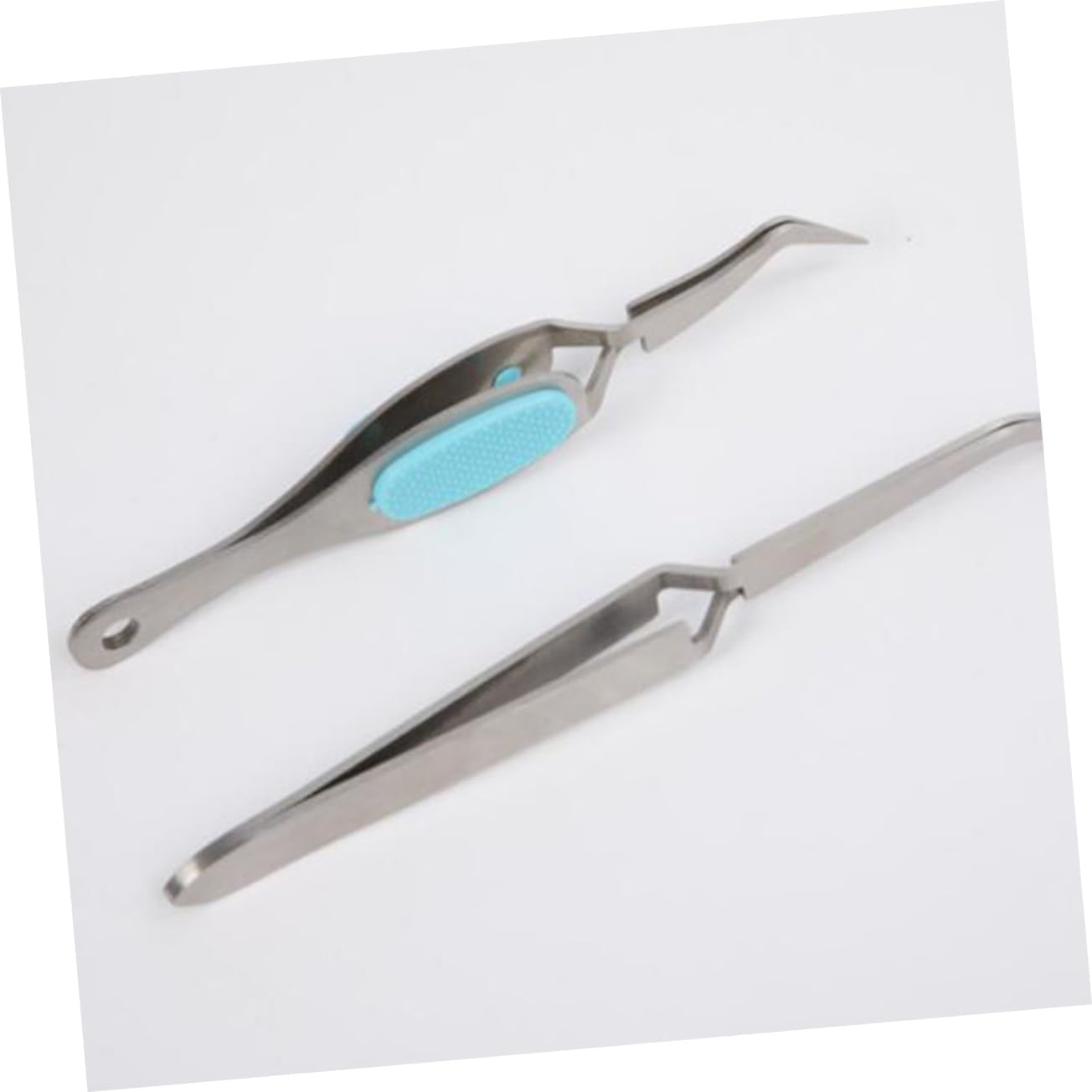 SAFIGLE 2Pcs Quality Stainless Steel Nail Art Pincher Multipurpose Manicure Shaping Clip for Travel image number 1