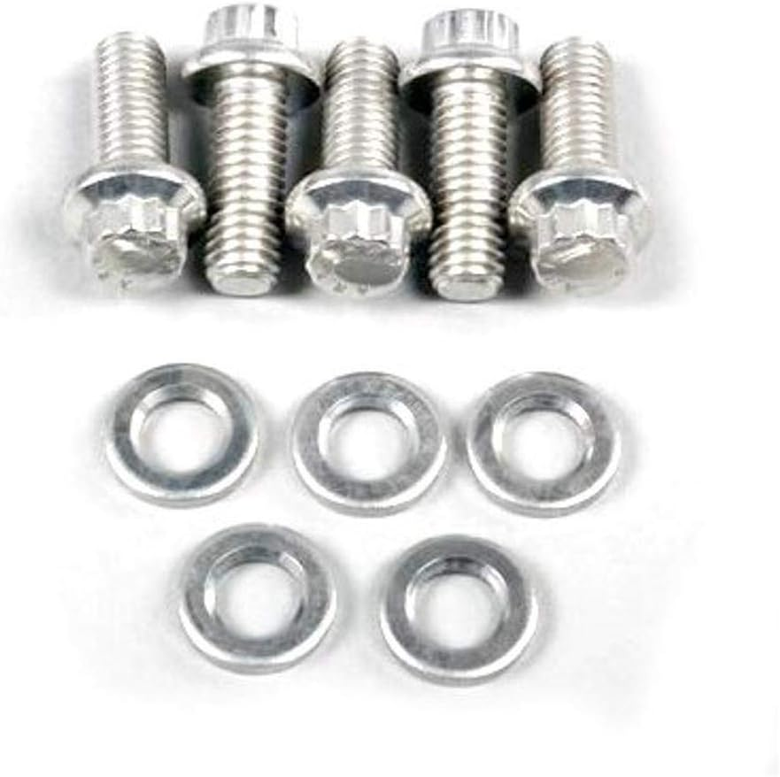 ARP 722-1000 Stainless Steel 5/16-24" Fine RH Thread 1.000" UHL 6-Point Bolt with 3/8" Socket and Washer, (Set of 5)