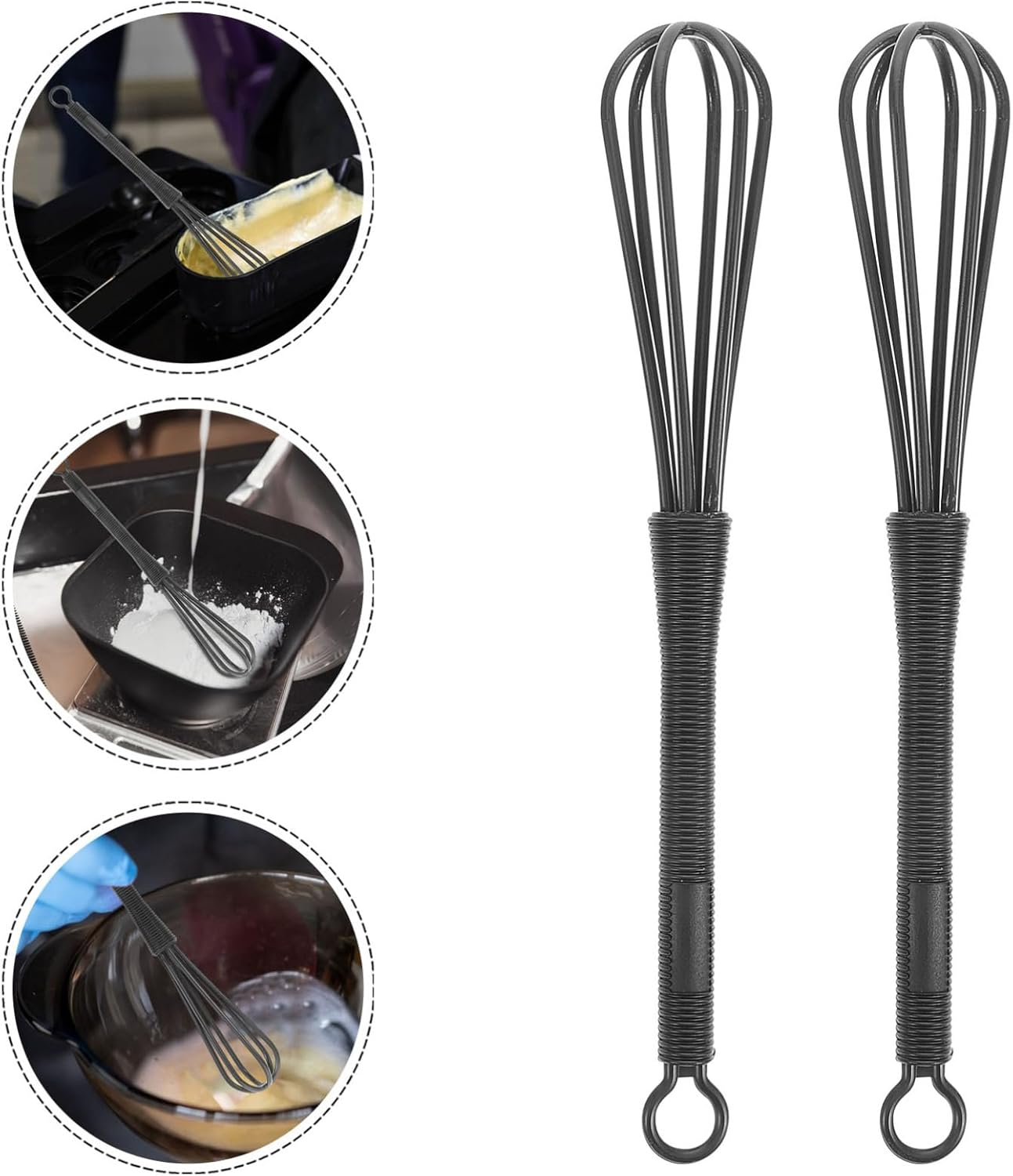 Healvian 5 Pcs Mini Plastic Hair Salon Paint Hair Egg Mixing Tool image number 6