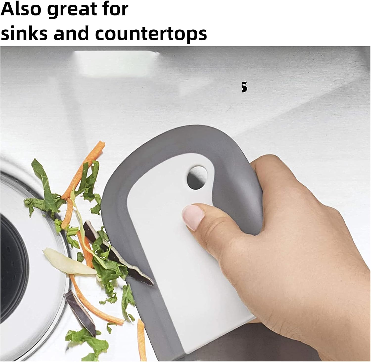 Kitchen Pot and Pan Dish Scraper, Nylon and Silicone Scraper,Cleaning Tool for Kitchen Accessory image number 5