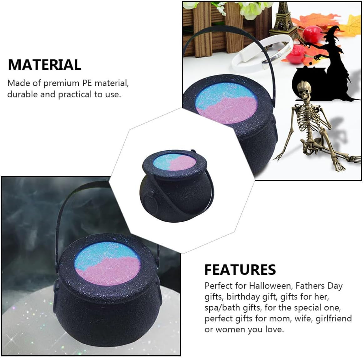 TOVINANNA Bubble Jar Cauldron Bath Bubble Toy for Boys and Girls Adults Boys and Girls image number 4