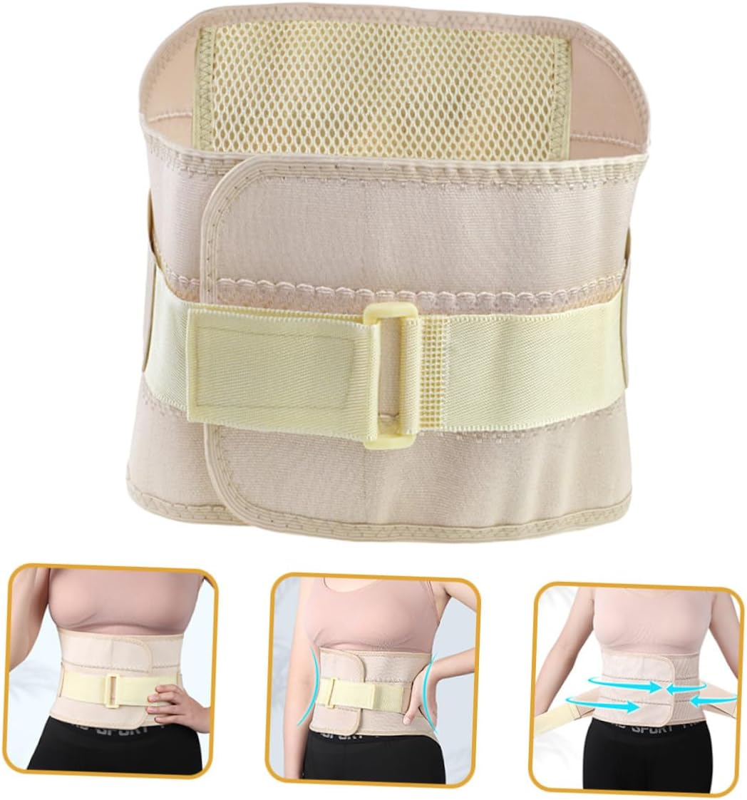 Postpartum Waist Trainer Band for Women Breathable Cotton Abdominal Girdle with Steel Support Waist Shaper for Postpartum Suitable for Yoga Running and Daily Wear image number 2