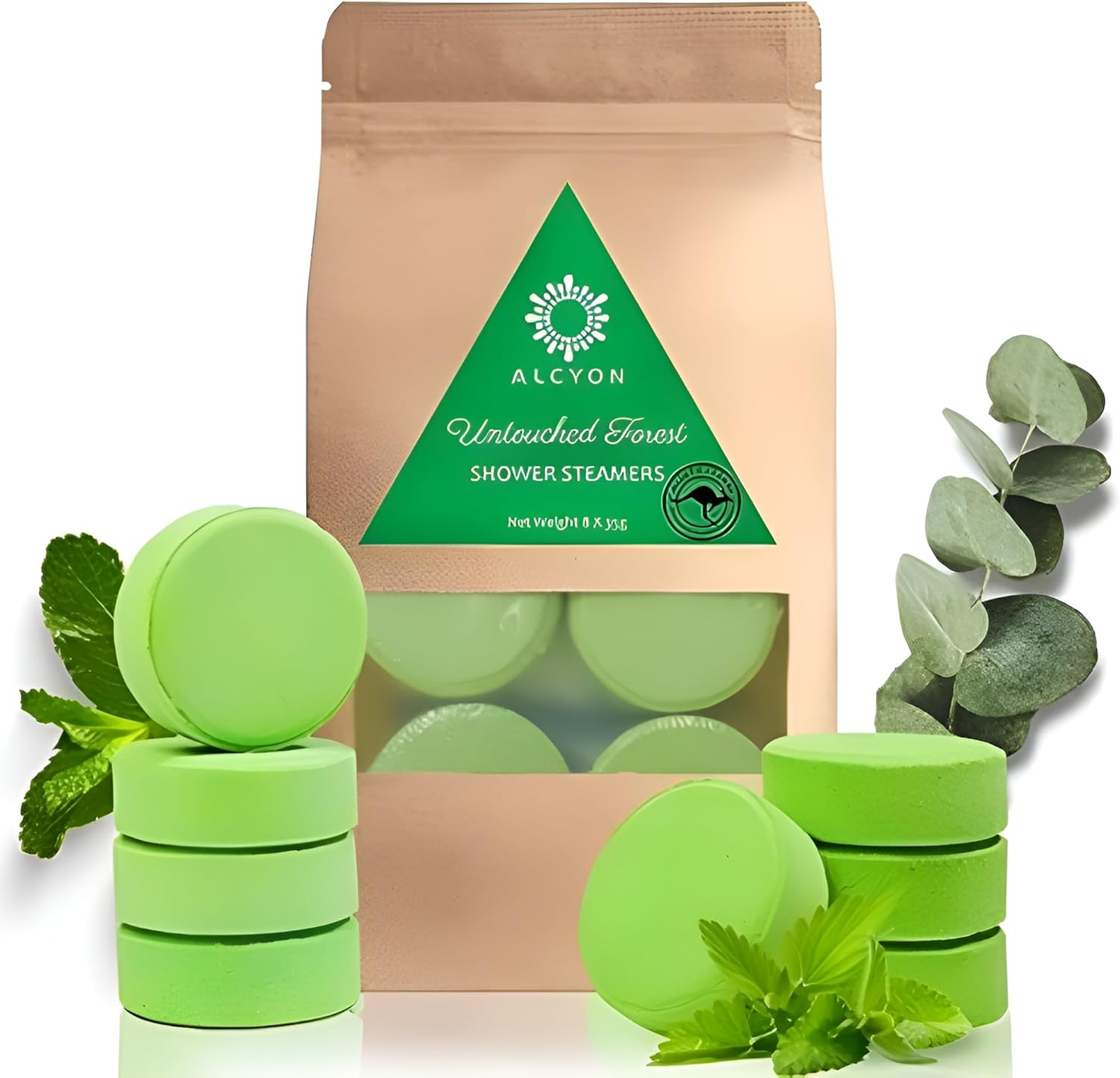 Alcyon Shower Bath Bombs - Aromatherapy Scented Shower Steamers Tablets for a Spa-Like Experience at Home - Set of 8 Shower Steamer Tablet with Essential Oils for Relaxation - Ideal Choice for Women