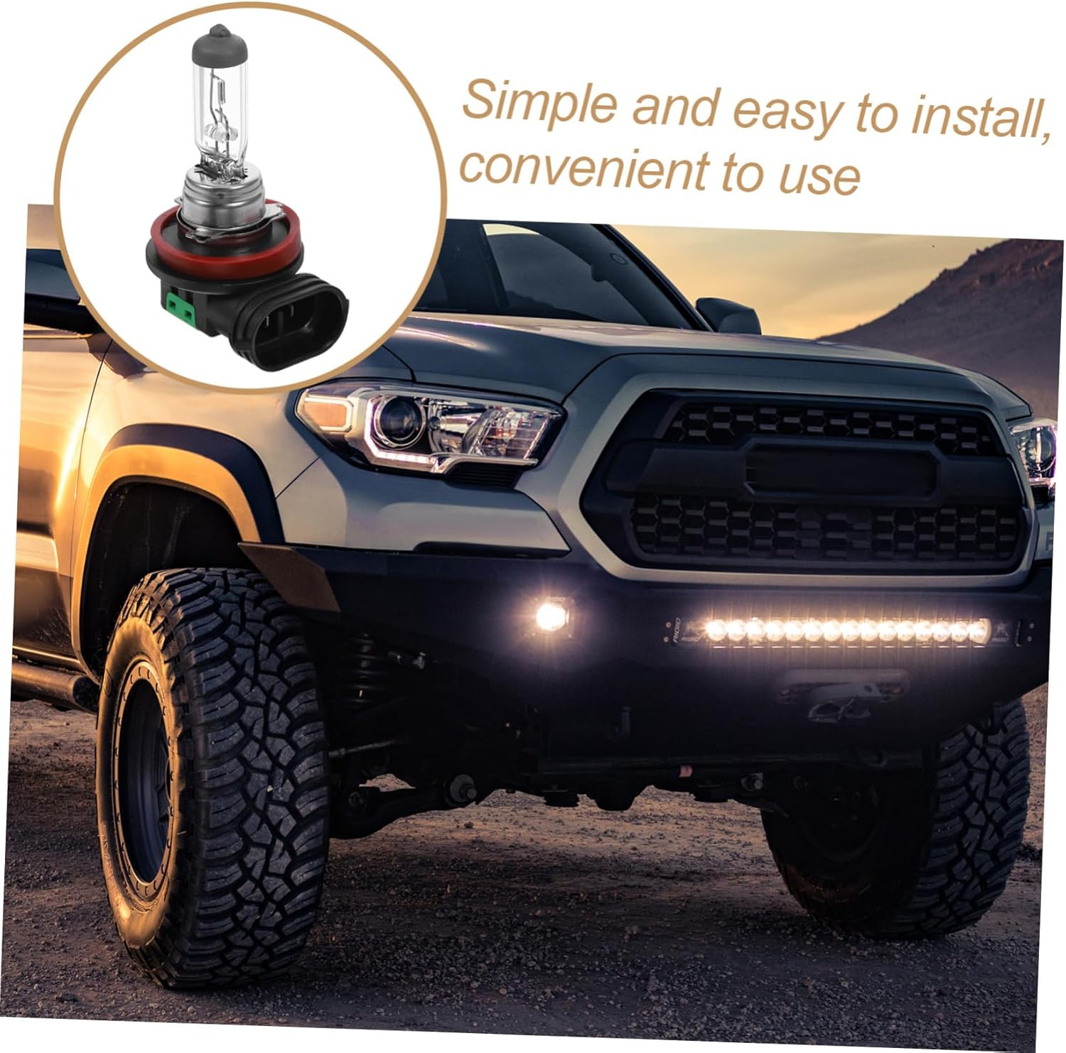 CHICAMPERA 2Pcs Fog Light Bulb Durable Automotive Replacement Headlight Bulb for Efficient Performance Quick Installation and Use Cars image number 3