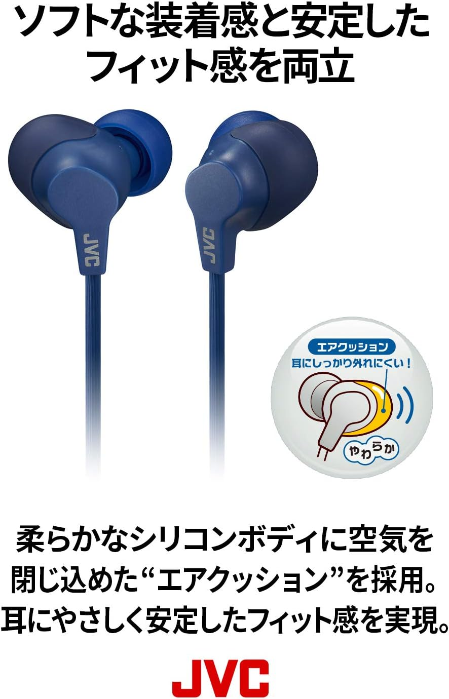 JVC HA-FX28W-B Bluetooth Wireless Earphones, Splashproof, Black image number 6