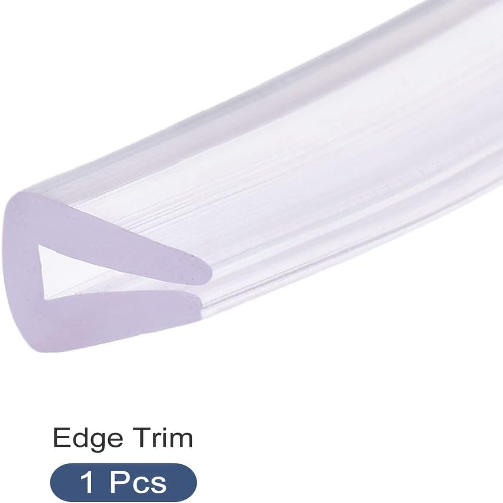 Transparent Trim Seal,Pvc U Shaped Edge Protector Channel for 3-5Mm Thick Furniture, Doors and Vehicles Clear Flexible Sealant Guard against Scratches and Damage, Durable Waterproof DIY Trim Molding image number 2