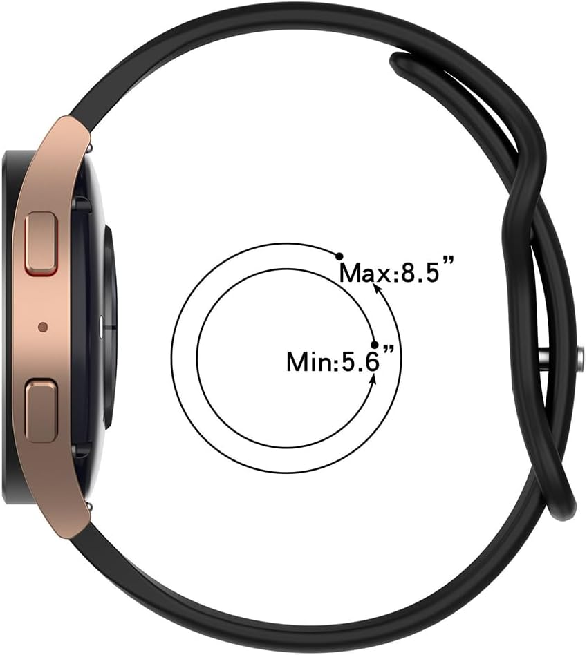 FYISWHO Rose Silicone Replacement Strap for Polar Vantage M3/M2/M/V3/V2 Shift/Grit X2 Pro/X/X Pro, 22 Mm Sports Wristbands, Watch Strap, Bracelet for OPPO Watch X/Watch 2/2R - Pink-White image number 2