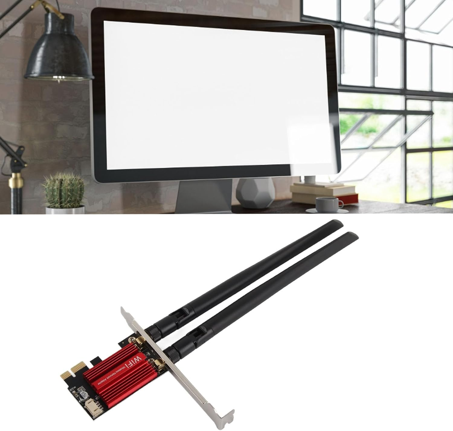 PCIE Wifi Card, PCIE Wifi Card 1200Mbps, Strong Compatibility for Win 7 8 10 11 for Desktop PC image number 2